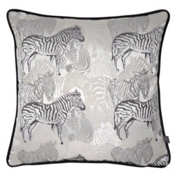 Prestigious Textiles Damara Zebra Jacquard Polyester Filled Cushion - thumbnail 1