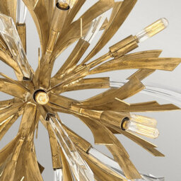 Luminosa Lighting Elstead Hinkley Fredrick Ramond Vida 13 Light Small Pendant Burnished Gold - thumbnail 5