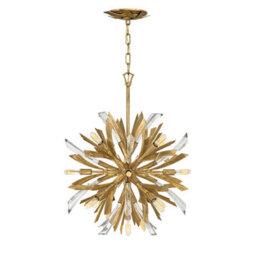 Luminosa Lighting Elstead Hinkley Fredrick Ramond Vida 13 Light Small Pendant Burnished Gold - thumbnail 1