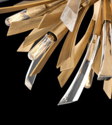 Luminosa Lighting Elstead Hinkley Fredrick Ramond Vida 13 Light Small Pendant Burnished Gold - thumbnail 2