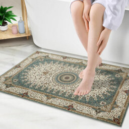 Ameha Cashmere Rug Willow Teal Kitchen Floor Mat Indoor/outdoor 40X60 Cm - thumbnail 2