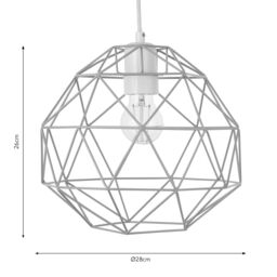 Harbour Studio Gamma Coral Geometric Round Light Shade (D)28Cm - thumbnail 7