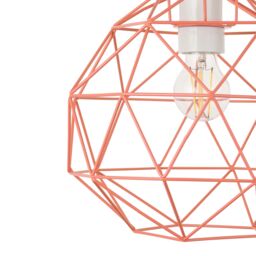 Harbour Studio Gamma Coral Geometric Round Light Shade (D)28Cm - thumbnail 4