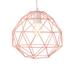Harbour Studio Gamma Coral Geometric Round Light Shade (D)28Cm - thumbnail 3