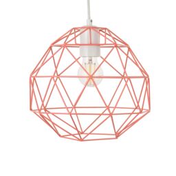 Harbour Studio Gamma Coral Geometric Round Light Shade (D)28Cm - thumbnail 2