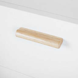 Beliani Nordic White Sideboard With Oak Legs, 2 Drawers And 2 Cabinets, Modern Scandinavian Storage - W160 X D42 X H70Cm - thumbnail 8