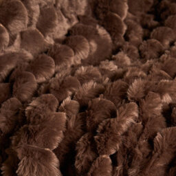 OHS Waffle Throw Over Bed Blanket Faux Fur Soft Warm Fleece - 125 X 150Cm - thumbnail 3