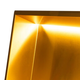 Thermopanel Stainless Steel Shower Niche With Led Lighting - Satin Gold (80mm Depth) - 305 X 610 X 80mm With Shelf - thumbnail 3