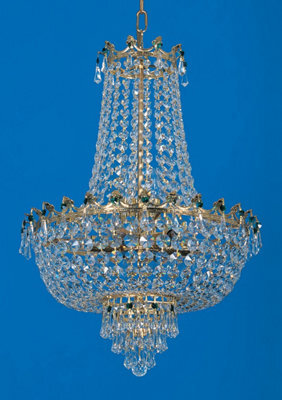 Luminosa Lighting Luminosa Munich Empire Strass Gold Chandeliers