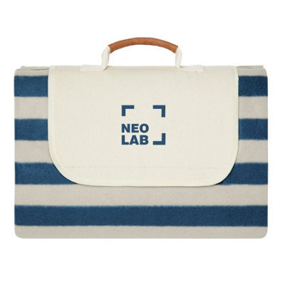 Vinga Alba Rpet Striped Picnic Blanket Navy (0.5Cm X 110Cm X 110Cm) - image 1