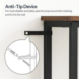 Console Table Sofa Table W/ 4-Tier Storage Shelves Hallway - thumbnail 6
