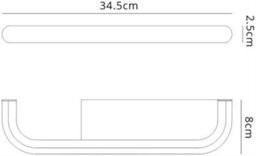 Luminosa Lighting Luminosa Tenerife Wall Lamp Shelf With Usb Socket, 8W Led, 3000K, 640Lm, White - thumbnail 2