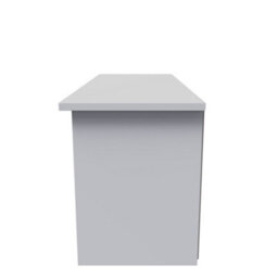 Gloucester 1 Drawer Open Tv Unit In Uniform Grey & White Matt (Ready Assembled) - thumbnail 2