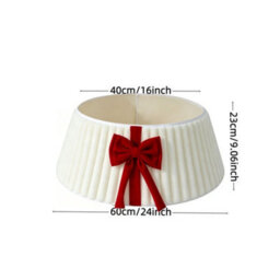 Amorly 40Cm Christmas Tree Collar, Plush Tree Collar Tree Stand Cover Xmas Tree Ring Stand Tree Basket Skirt For Winter Home Decorations - thumbnail 5