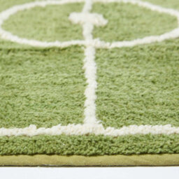 Homescapes Cotton Tufted Football Pitch Kids Rug - thumbnail 3