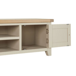 The Furniture Market Cheshire Dove Grey Painted Extra Large Tv Stand Unit Up To 80 Widescreen Size - thumbnail 6
