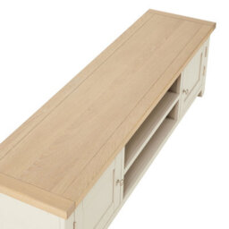 The Furniture Market Cheshire Dove Grey Painted Extra Large Tv Stand Unit Up To 80 Widescreen Size - thumbnail 7