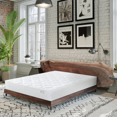 Sleepy Castle Bonnell Spring High Quality Durable Mattress 135Cm Double White - image 1