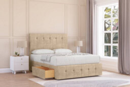 "Sloomy Cambridge Almond Coniston Divan Bed 2 Drawers Left Side-26"" Strutted Headboard 12"" Footboard 3' Single" - thumbnail 2