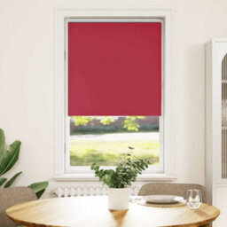 Berkfield Roller Blind Blackout Red 80X130 Cm Fabric Width 75.7 Cm Polyester