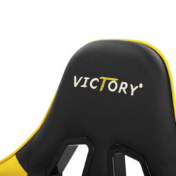 Beliani Gaming Chair Victory Faux Leather Yellow - thumbnail 9
