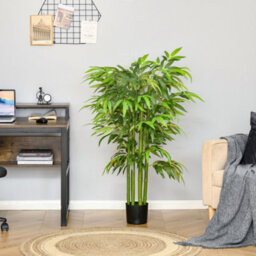 Artificial Bamboo Plant In A 140Cm Pot For Indoor And Outdoor Use, Realistic Bamboo With 780 Leaves - thumbnail 3
