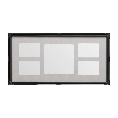 Orsina Modern Black 5 Multi Photo Frame,multi-Frame Collage For Bedroom Decor,luxe Black Finished Picture Frame - image 1