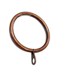 Homeelabador 30mm Copper Colour Pole Curtain Rings With Eyelet - Pack Of 24 - thumbnail 1