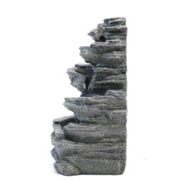 Living And Home Solar Powered Garden Water Fountain Outdoor Waterfall Fountain Rockery Decor Perfect For Patio Or Garden - thumbnail 8