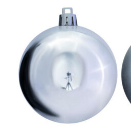 Christmas Tree World 6Cm Silver Bauble Set Shiny/matt (40 Pc) - thumbnail 4