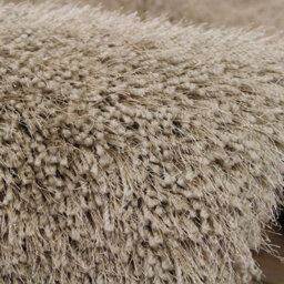 Sand Luxury Polyester Modern Plain Shaggy Sparkle Handmade Rug For Dining Room Bedroom & Living Room-160Cm (Circle) - thumbnail 5
