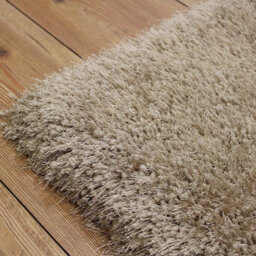 Sand Luxury Polyester Modern Plain Shaggy Sparkle Handmade Rug For Dining Room Bedroom & Living Room-160Cm (Circle) - thumbnail 2