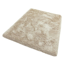 Sand Luxury Polyester Modern Plain Shaggy Sparkle Handmade Rug For Dining Room Bedroom & Living Room-160Cm (Circle) - thumbnail 1