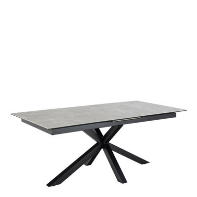 Furniture To Go Heaven Extendable Dining Table With Ceramic Grey Top (L) 240Cm Seats Up To 6 - image 1