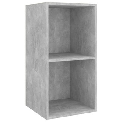 Berkfield Practical Wall-Mounted Tv Cabinet Concrete Grey 37X37X72 Cm Engineered Wood - image 1