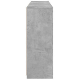 Berkfield Sideboards With Led Lights 3 Pcs Concrete Grey Engineered Wood - thumbnail 9