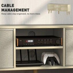 Modern Wooden Tv Cabinet With Drawers Storage Shelves Media Unit - thumbnail 3