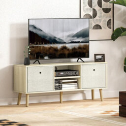 Modern Wooden Tv Cabinet With Drawers Storage Shelves Media Unit - thumbnail 1