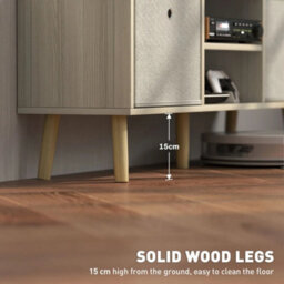 Modern Wooden Tv Cabinet With Drawers Storage Shelves Media Unit - thumbnail 5