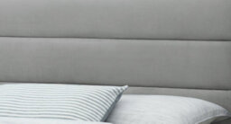 Sareer Furniture Neputne Bed Frame, Bed Frame In A Box, Contemporary Grey Upholstered Bed Frame With Headboard 5Ft King - thumbnail 4