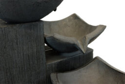 Gardenwize Garden Outdoor Solar Powered Cascading Slate Decorative Water Feature Fountain - thumbnail 2
