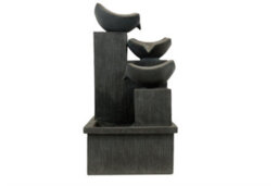 Gardenwize Garden Outdoor Solar Powered Cascading Slate Decorative Water Feature Fountain - thumbnail 1
