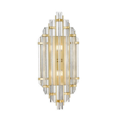 Luminosa Lighting Luminosa Alexandria Wall Lamp, Gold, Glass, 2X G11