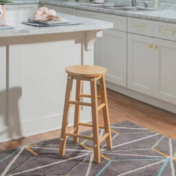 Heavy Duty Solid Wood Bar Stool For Kitchen & Breakfast Bar - 60Cm Height - thumbnail 4