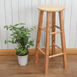 Heavy Duty Solid Wood Bar Stool For Kitchen & Breakfast Bar - 60Cm Height - thumbnail 6