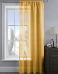 Velosso Alessandria Sparkle Slot Top Voile Panel - Orange - thumbnail 2