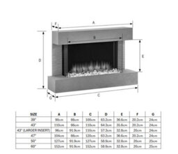 "Flamme Kingston 43"" Wall Mounted Electric Fireplace White With 3 Flame Colours And 13 Mood Lighting Options 1.5Kw Heater" - thumbnail 6