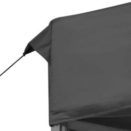 Walplus Professional Folding Party Tent Garden Gazebo Canopy Aluminium 6X3 M Anthracite - thumbnail 5