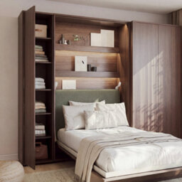 Arte Bed Concept Bc-21 Tall Storage Cabinet 45Cm - Oak Dunin - 1 Door With 5 Shelves - thumbnail 4