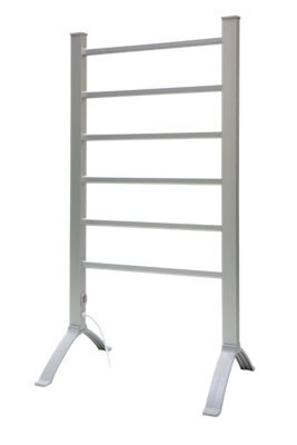 Highlands Radiator Towel Rail 6 Bars Electric Heated Towel Rail Aluminium Free Standing Towel Rail